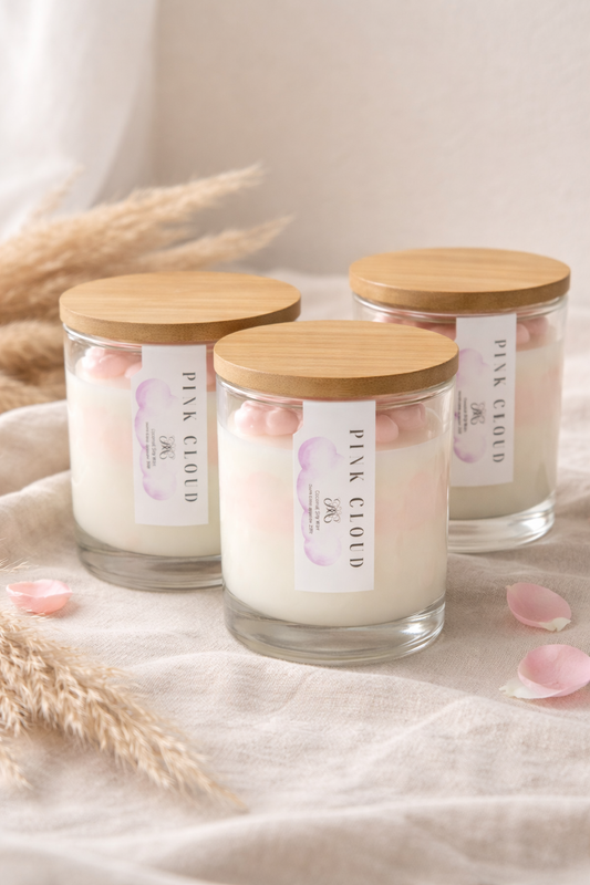 Pink cloud Type Candle